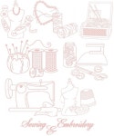 Redwork Sewing Embroidery | 스티치