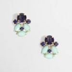 Factory stone cluster earrings : Jewelry | J.Crew Factory | 귀걸이, 악세사리, 자수