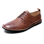 Textured Leather Plain Toe Derby Shoes | 구두