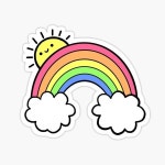 Pin by 란 송 on 스티커 in 2023 | Cute stickers, Rainbow stickers, Print stickers