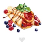 「수채화」おしゃれまとめの人気アイデア|Pinterest|구 임 | 食品イラスト, 料理イラスト, 美食
