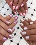 챠미네일(charmy nail) | Маникюр | Ногти #chromenails | 네일, 패션