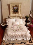 Artin티아라 | Dollhouse Miniature 1:12 Scale Artisan Made Dressed "Tiara" Wrought Iron Bed on Etsy, $90.00(이미지 포함) | 미니어처, 인형 옷