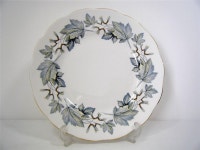 로얄알버트앤슬리사업부 | Royal Albert "Silver Maple"10.25"/26cm Dinner Plate Bone China Grey Blue Free PP | 도자기