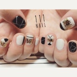 ◽️🔲⚪️◼️🔳▪️ #nail#art#nailart#ネイル#ネイルアート#mode… | 네일아트, 네일
