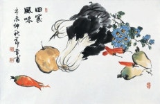 (Korea) by Bak Haeng-bo (1935- ). brush watercolor on paper. | 예술가
