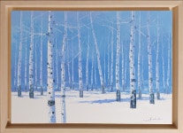 자작나무 숲 (birch forest)/ oil painting - 2021 | 자작나무, 숲