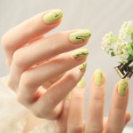 예쁨brow&nail | 이쁨 봄이야 #aritaummagazine | Yellow nails, Yellow nail art, Yellow nails design