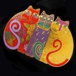 Mysticats Cloisonne Pin/Brooch by Laurel Burch | 그림