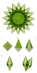 December ~ Advent ~ Week One: The Light of Crystal & Stone ~ White Window ~ Folding Instructions: | 종이 자수, 종이 별, 쉬운 공예