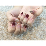 #버건디네일 #브로치네일 #딥프렌치네일 #젤네일 #꽃소니... 네일 #혜화 #혜화네일 #혜화네일샵 #네일스타그램 #네일아트 #네일… | 프렌치 네일