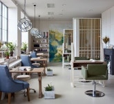 Premium hair salon 머뭄 울산본점 | • THE_K 울산,1인미용실 * 경대와 동선까지 놓치지 마세요! | 네일살롱 디자인, 인테리어, 인테리어 아이디어