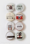 퍼니버튼(Funny Button) | and Project Life crafting projects - a foam sticker is attached to each button - what fun! | 아이디어, 디스플레이, 버튼