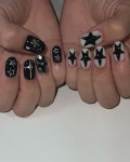 지니크네일 | 부천네일 | 부천역네일 on Instagram: "⭐️" | Hippie nails, Grunge nails, Fire nails