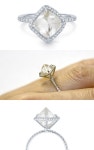 에스제이 다이아몬드 (SJ DIAMOND) | Stunning clear octahedron rough diamond set in the Covet Collection. #engagementring #diamondrings #jewelry | 반지