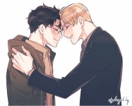 드레이티스트 컴퍼니(DRartist Company) | 드레해리 のイラスト・マンガ・コスプレ・モデル作品 (42 件) - Twoucan | Drarry, Harry potter comics, Drarry fanart 드레해리...