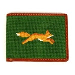 Smathers&Branson - Fox And Hound Needlepoint Wallet | 카드 지갑, 벨트