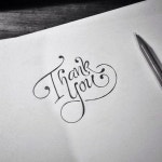 O Thank You 헤어샾 | Thank You | 손글씨