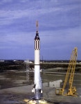 Launch of Mercury-Redstone 4. Astronaut Virgil "Gus" Grissom becomes the second American in space. Photo credit: NASA (MSFC-6414824)...