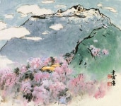 (Korea) by Bak Haeng-bo (1935- ). brush watercolor on paper. | 그림, 화실, 한국화