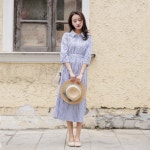 oneimageshop.com에 있는 oneimageshop.com님의 핀 | 스트라이프, 패션 스타일, 원피스