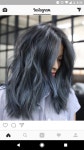헤어 바이 이아정(Hair by) | Pin by DREAM CLOSET 바이가니 BY GANI on PELO | Denim hair, Grey hair color, Hair color blue