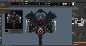 호근2(D-217) | Hand painted Weapon WIP 2 | 3d 모델링