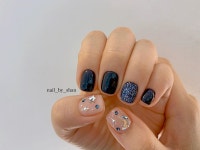 좋아요 26개, 댓글 1개 - Instagram의 미니네일시완(@nail_by_shan)님: "별🌟달🌙 #그녀를만족시켰어😍#미니네일" | Glow stars...