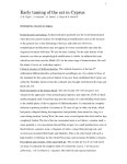 (PDF) Early Taming of the Cat in Cyprus