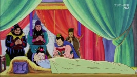 만화 삼국지 세상을 떠나는 유비의 어머니