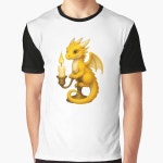 "Candle Dragon" Graphic T-Shirt for Sale by NightFantasy | Redbubble "Candle Dragon" Graphic T-Shirt for Sale by NightFantasy