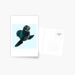 "Sea Lion Illustration Marine Wildlife Art" Postcard for Sale by thezoogirl | Redbubble "Sea Lion Illustration Marine Wildlife...