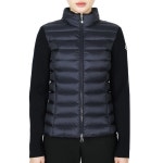 힐크릭SAY | 몽클레르(Moncler) | 몽클레르 패딩 울 가디건 네이비 9B00006 M1122 742 몽클레어 여성 로고 패치 니트 믹스 다운 자켓(네이비)...