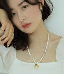 레이어무드(Layermood) | 라운드 펜던트 진주 | 트렌비