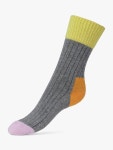 Ankle Socks 109364384 Grey Multi | 트렌비 Dear Denier-울 캐시미어 앵클 삭스 Esther Wool and Cashmere Blend Ankle Socks...