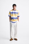 아키원그래픽스튜디오 | 자라-스트라이프 스튜디오 그래픽 티셔츠 STRIPED INIGO STUDIO GRAPHIC T-SHIRT 253849348 | TRENBE 자라-스트라이프...