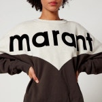 MARANT ETOILE | MARANT ETOILE 마랑 에뚜왈 컬러 로고 스웻셔츠 블랙 Marant Etoile Houston Bi Colour Logo Sweatshirt in Black...