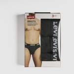 2021-03-0046-1 | 리바이스(Levis) | 리바이스 블랙 골드 3팩 브리프 0046L0100 솔리드 팬티 Solid Briefs (3-pack) 150892464 | 트렌비