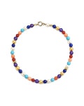 Jewelmak | Jewelmak 14K 멀티 젬스톤 진주 팔찌 14k Multi Gemstone & Pearl Bracelet 316232169 156183750 | 트렌비