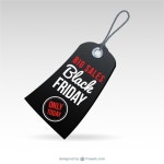 Black Friday big sales tag Vector | Free Download