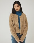 알파카 케이블 니트 가디건_Moca Beige :상세정보 - HAGO(하고)