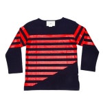 에이치이글로벌(He-Global) | 에이치이(HE) Half Stripe Long Sleeve Navy - 69,000 | 무신사 스토어