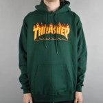 트레셔(THRASHER) Flame Hood - Forest Green - 99,000 | 무신사 스토어