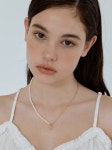 카인더베이비(KINDABABY) chain pearl mix initial necklace - 56,000 | 무신사 스토어