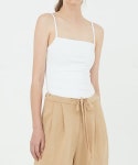 아헤(AHE) SLEEVELESS COTTON FABRIC TOP_WHITE - 8,970 | 무신사 스토어