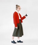 제이앤루(JANDLOO) two-tuck cotton skirt khaki - 117,000 | 무신사 스토어