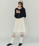 쏘이르(SO IR) FLOWER SHEER SKIRT - IVORY - 138,000 | 무신사 스토어