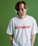알렉스앤에이든(ALEXNAIDEN) 마스커 로고 반팔 티셔츠(화이트) - 29,900 | 무신사 스토어