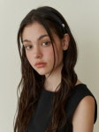 카인더베이비(KINDABABY) silk pearl point head band - black - 25,900 | 무신사