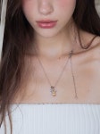 펄리모어(PEARLY MORE) 러블리 빅 리본 베어 목걸이 - 후기 | 무신사